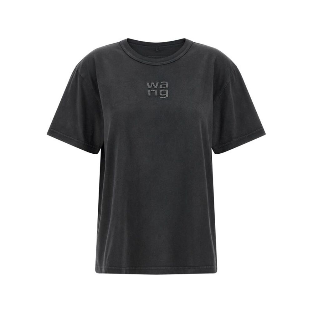 T BY ALEXANDER WANG Black Cotton Women's T-Shirt